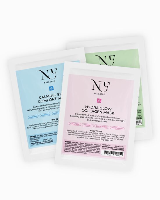 Nata Egle Sheet Face Mask Set — 3 in 1
