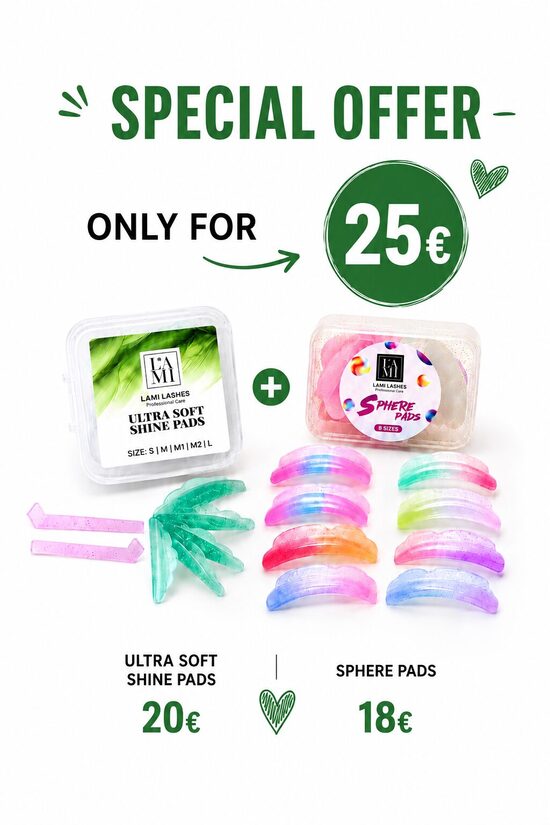 Lami Lashes Ultra Soft Shine Pads + Lami Lashes Sphere Pads 