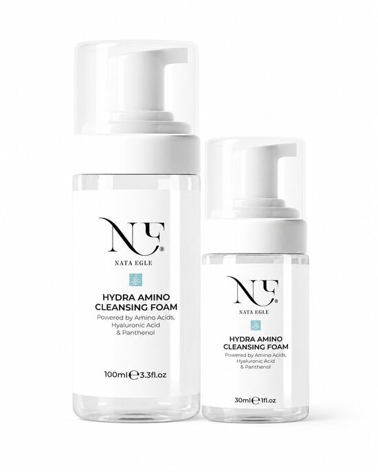 Nata Egle Hydra Amino espuma limpiadora, 30–100 ml