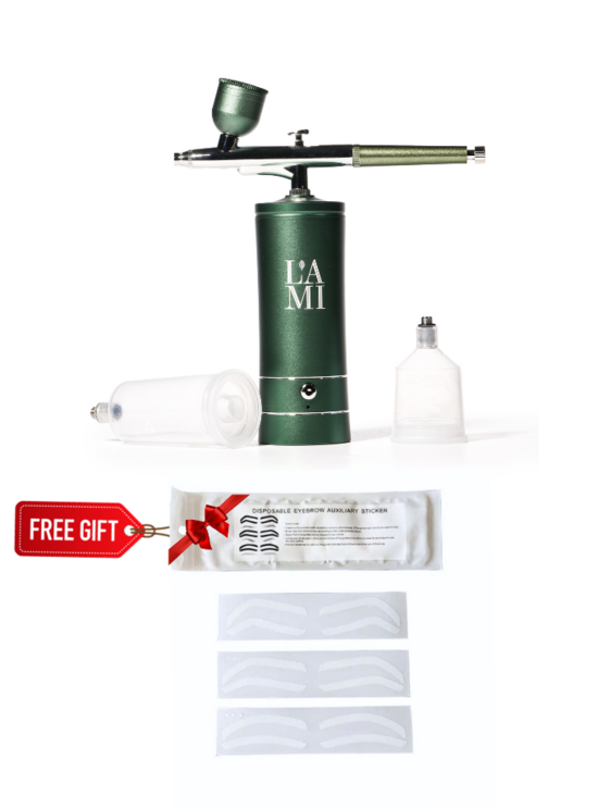 Buy Airbrush and Get Eyebrow Template Stickers 12pcs For Free